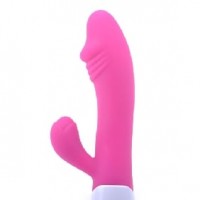 Penis G-Spot Vibrator, Dual Motors, Silicone,10 Function